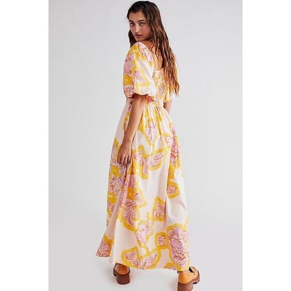 NWT Free People Kalina Printed Midi Dress Size XS - Picture 2 of 9